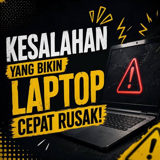 HATI HATI! WALAUPUN SEPELE, 6 KEBIASAAN BURUK INI BIKIN LAPTOP CEPAT RUSAK